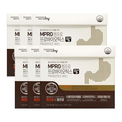 한국야쿠르트 HY 한국야쿠르트 엠프로 프로바이오틱스 윌 플러스 60포X6박스/유산균 (32778436)