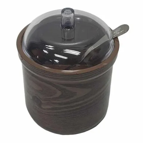 패션플러스 [제이앤엘글로벌탑스] 양념 보관 깔끔한단지 2호 나무무늬 들깨가루 용기 된장 통 (44518677)