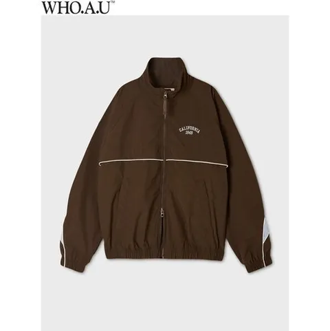 후아유 W.A.U Color Block Windbreaker(BROWN)-WHJJG4821UIC