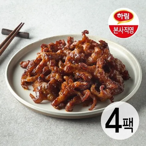 하림 (신선) 하림 직화무뼈닭발 180g 4팩