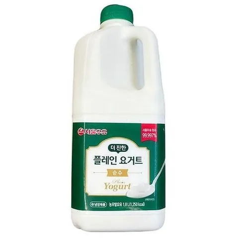 셀러허브 식품 [서울우유] 더 진한 순수 플레인 요거트 1.8L b44668