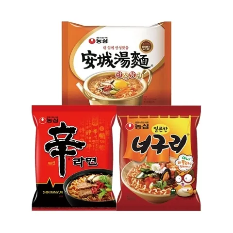 농심(주) 신라면 5입 + 안성탕면 5입 + 너구리 5봉