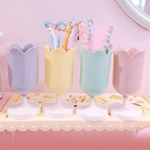 셀러허브 1 [HY6J2612_51AN]텔 튤립 펜꽂이 홀더 브러쉬홀더