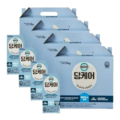 한국야쿠르트 HY한국야쿠르트 잇츠온 케어온 당케어 195mlX20개입X4박스 (32665452)