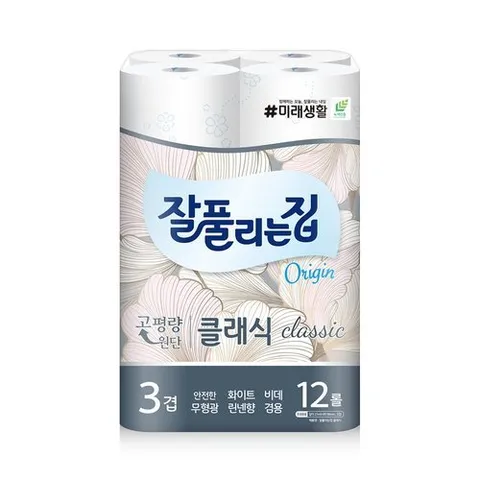 잘풀리는집 클래식 화장지 27M x 12롤 x 1팩