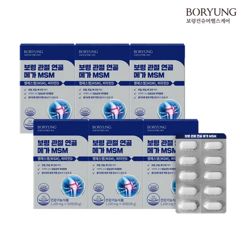 보령제약 관절 연골 메가 MSM 6박스 6개월분