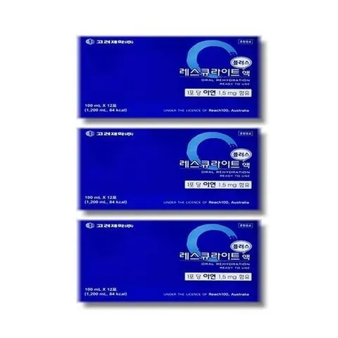 기타브랜드 휴온스엔 고려제약 레스큐라이트 플러스액 100ml 12포 3박스_P430435162