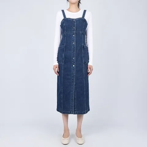 게스 여성 카펜터 원피스 미디엄블루 YO6D6785_P404966665
