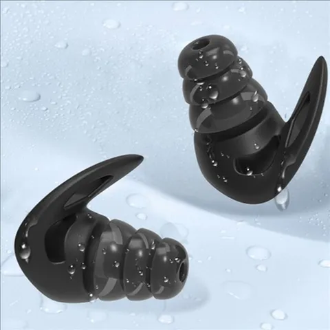 조영 고품질 실리콘 수면 귀마개 재사용 소음 차단 이어플러그 청력 보호 방음 수면 WFNZBBI
