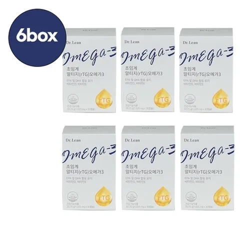 닥터린 닥터린 초임계 알티지(rTG) 오메가3 30정 6박스