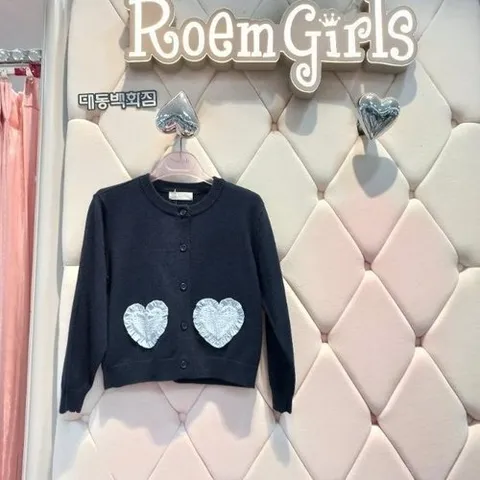 로엠걸즈 로엠걸즈 DP01 하트 포켓 가디건 RGCK2611P (44358556)