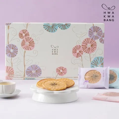 화과방 우리쌀전병세트 18개입(+쇼핑백) / 전통과자 선물세트 어르신간식 명절