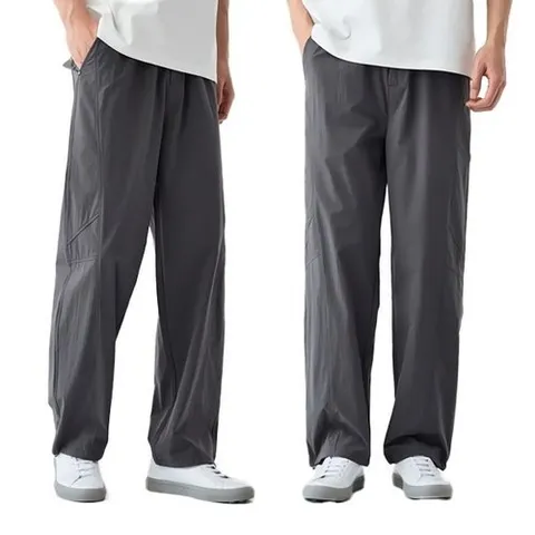 패션플러스 남성 여름 허리밴딩 스트링 캐쥬얼 바지 팬츠