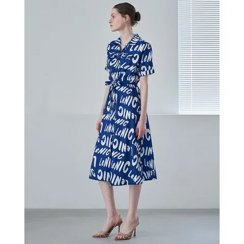 르니앤맥코이 르니 로고 반팔 셔츠 원피스