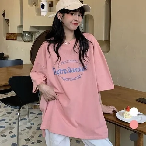 셀러허브 패션 Rly URK-551 여성 오버핏 스타일 영문 레터링 (49173310)