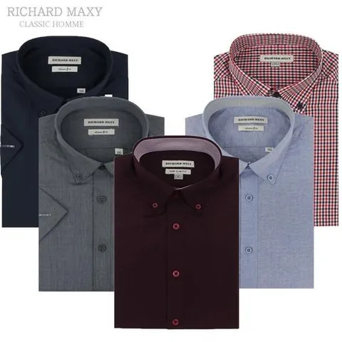 셀러허브 패션 [슬림핏/반팔] 남자 여름 캐주얼 반팔 와이셔츠 18종