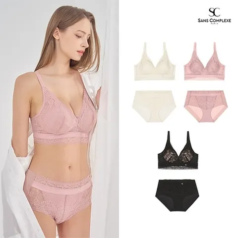 상콤플렉스 상콤플렉스] 쏘 퓨어 판타지 레이스 브라팬티 2종세트 택일