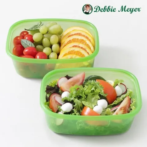데비마이어 그린박스 김치통 냉장고정리 야채보관용기 샐러드용기 1.4L 2p