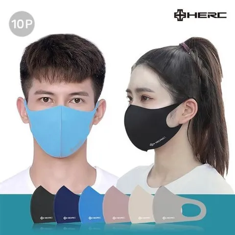 셀러허브 1 패션 블랙 마스크 10매 검정 쿨마스크 일회용 연예인 여름