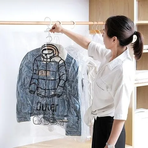 셀러허브 패션 [JHQSYS2R_51CR]의류 압축팩 옷걸이형 수납가방