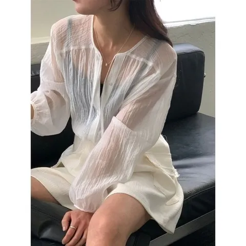 헤레이스 에드 블라우스YMSH26SS109_P417073282