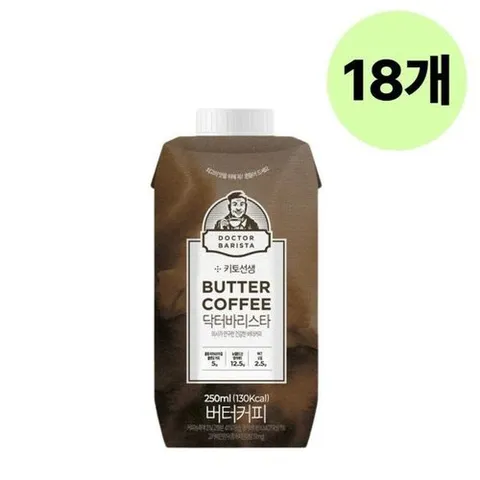 셀러허브 식품 키토선생 닥터바리스타 방탄커피 버터커피 250ml 18개 (39364867)