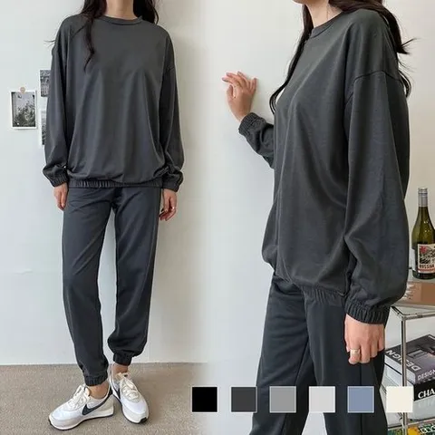 비틀버드 벨버리 여자 맨투맨조거 세트 SD-220849_P328816276