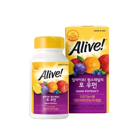 네츄럴라이프얼라이브 얼라이브 원스데일리 포우먼 60정