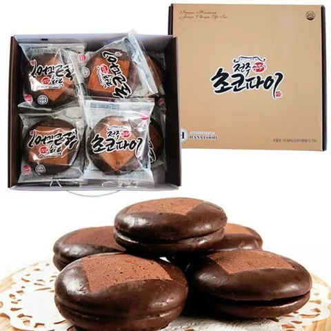 기타 [세월담] 수제 전주 초코파이 70g x 15입/종이박스