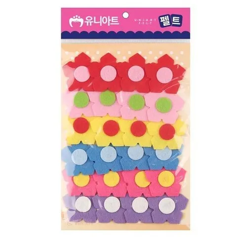 셀러허브 1 유니아트 (펠트) 5잎꽃 (소) (24pcs/45mm) (P0000CMM)