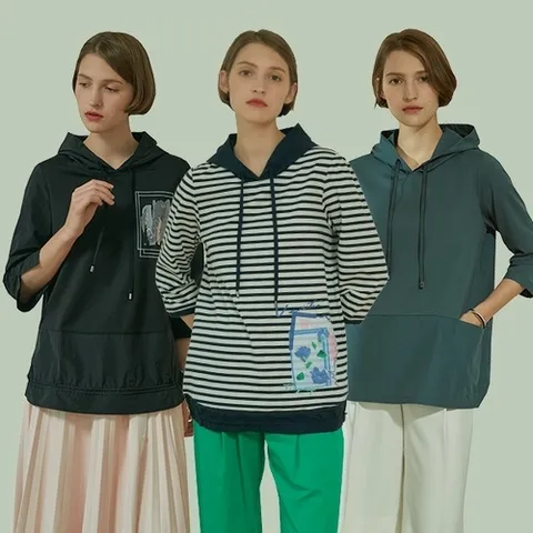 마르조 ANC여성 오디브 후드티블라우스VASFB029