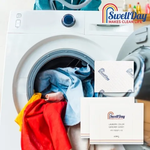 홈스웰 스웰데이 세탁 이염방지 시트 80매 (40매입X2박스)