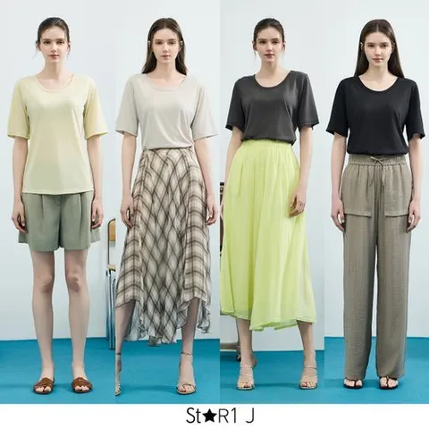 스타일제이 25 Summmer 프렌치 린넨 블랜드 티셔츠 4종