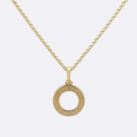 불가리 고이비토 중고명품 Bvlgari(불가리) 358376 불가리불가리 750 18K 로즈골드 마더오브펄 체인 목걸이