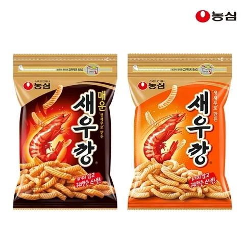 기타 농심 대용량 새우깡 (오리지널400g + 매운맛 400g) 과자 간식 스낵