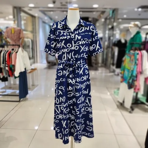 르니앤맥코이 레터링 셔츠 원피스 (ML06OP747)