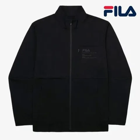 휠라 경량스트레치 트레이닝 자켓 FS2FTG2206M BLK 상의 매장판_P425614176
