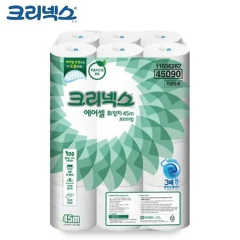 셀러허브 패션 [JHQRDM4S_4B]두루마리 화장지 녹는 물에 프리미엄 24롤