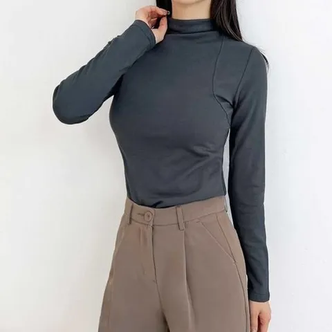 셀러허브 패션 [오노마] ONM 기모안감 반폴라 티셔츠 요가 필라테스 일상복 운동복 (27352451)