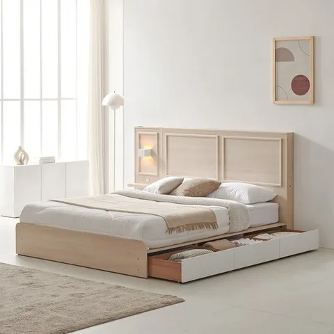 보루네오 하임힐 호텔식 수납침대 Q LED협탁1개 DB4013 (수도권무배)