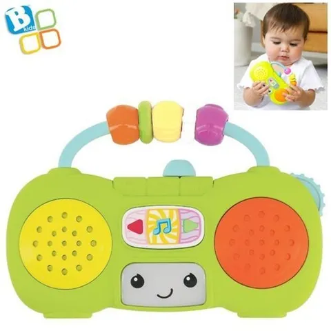 셀러허브 생활리빙 뮤직라이트 미니붐박스 6개월아기장난감 베이비오디오