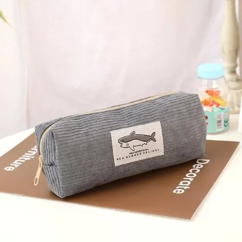 셀러허브 1 [XBK31M1K_48]텔 상어 필통 차콜 초등필통 중학생필통