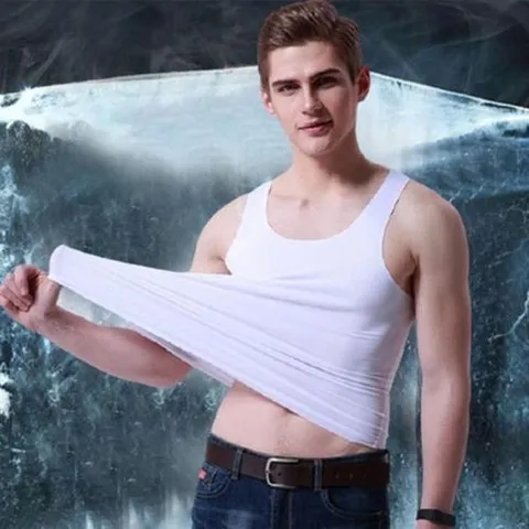 셀러허브 패션 [QNR650WY_58]아이스실크 티셔츠 냉장고티셔츠 이너룩