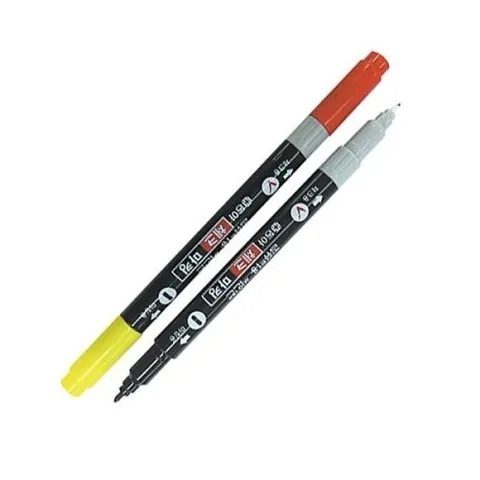 기타 동아)체크마킹(양면싸인펜 흑+적 12개입)_WF4D032