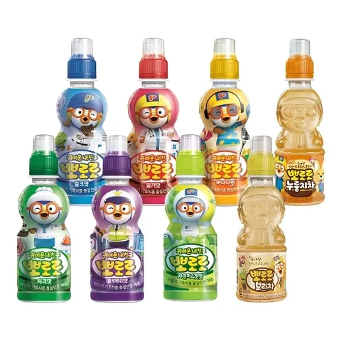 팔도 뽀로로 음료수 8종 24개 골라담기 밀크 딸기 사과 바나나 블루베리 등