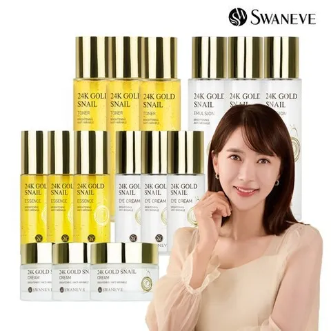 스와니브 [쇼핑백 증정] 스와니브 24K골드 스네일 기초 5종 3세트