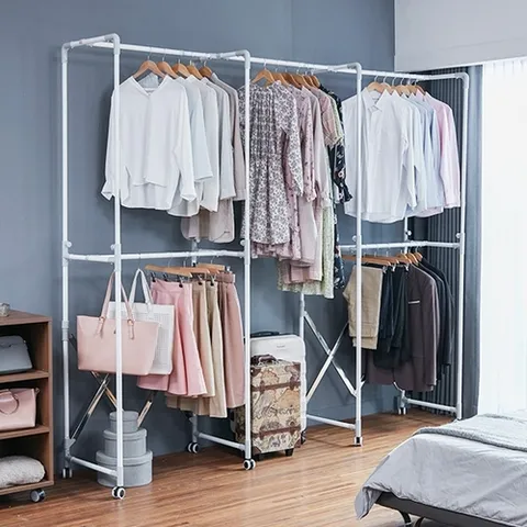 까사마루 [무료체험 7일] 까사마루 접이식 키다리 행거 1+1세트(사은품:옷걸이봉 2개)