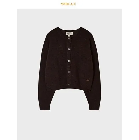 후아유 W.A.U Bokasi Cardigan(BROWN)-WHCKG4T21FIC