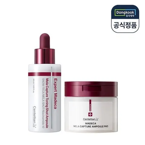 센텔리안24 센텔리안24 엑스퍼트 마데카 멜라 캡처 토닝샷 앰플 30ml 1개 멜라 캡처 앰플 패드 60매