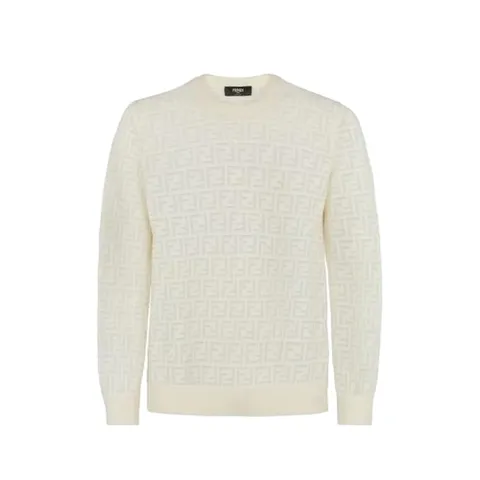 펜디 25FW 펜디   FF 울 오버 니트 스웨터 FZY063AAUQ F0KE0 WHITE BPG